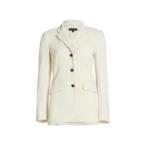 NWT Rag & Bone Slade Long Tweed Blazer Size 19 Ivory Jacket Suit Coat